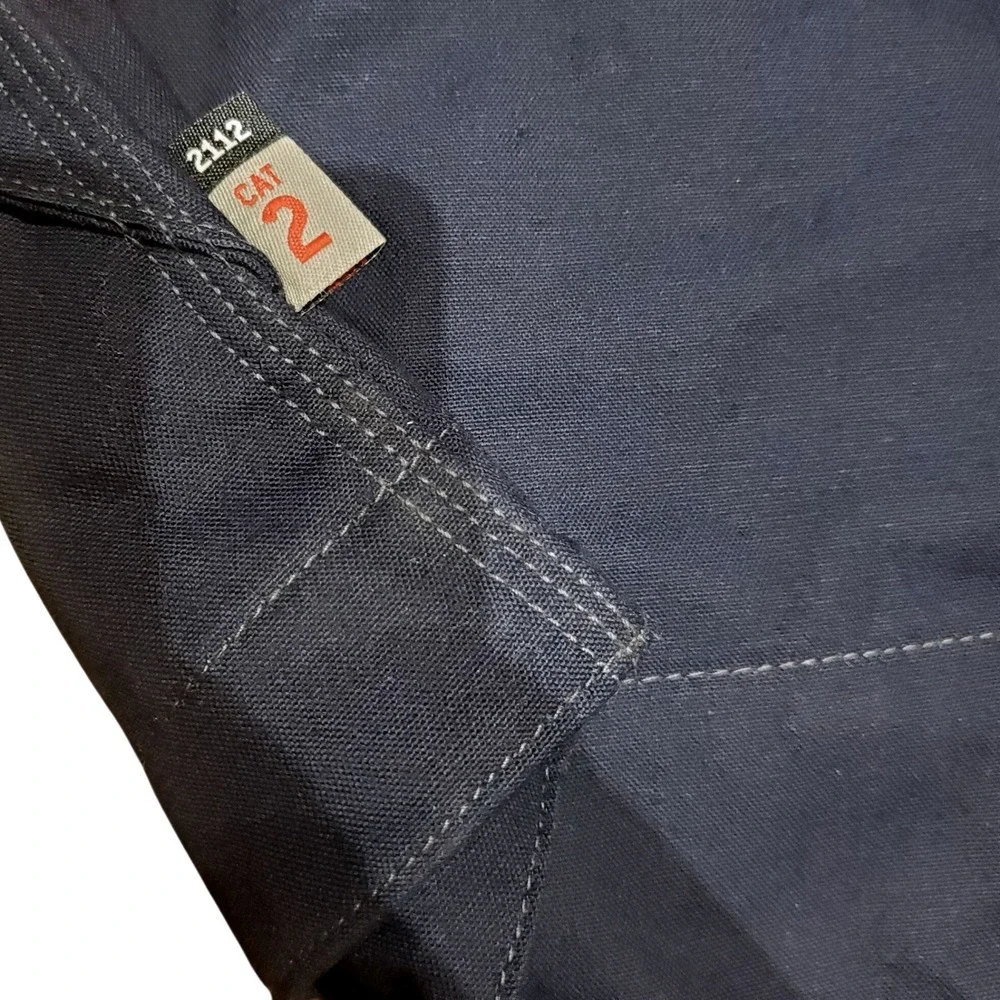 Carhartt FR Full‎ Swing Quick Duck Jacket Men's XL Navy Blue NFPA 2112 Workwear